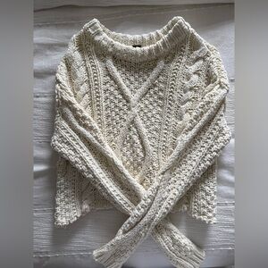 Free People Cable Knit Sweater